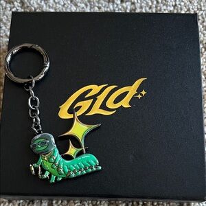 GLD Green Reptile Keychain with box